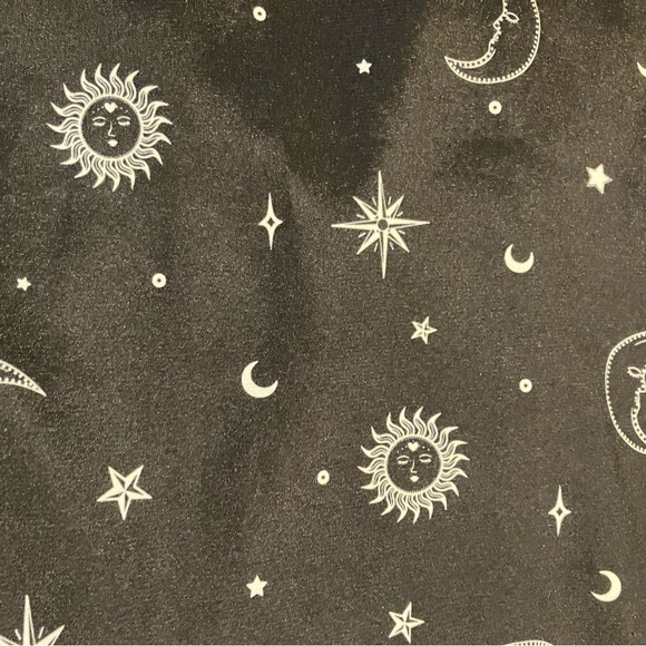 Skinny Dip London ASOS Celestial Sun and Moon tie strap black slip dress Size 6 - Picture 11 of 13